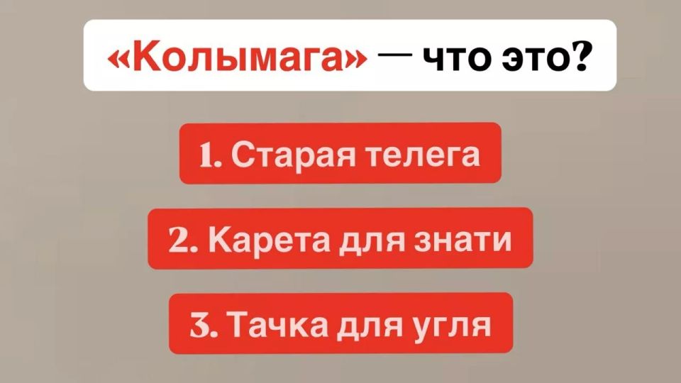 Вы — знаток русского, если знаете, что такое «колымага» — экспресс-тест на знание русского языка
