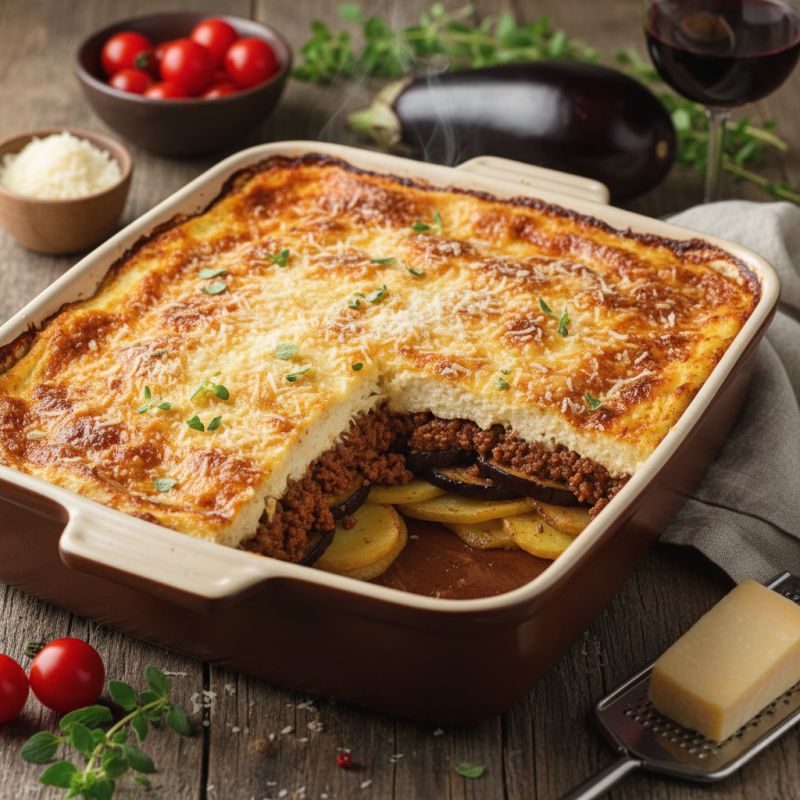 Ароматная греческая мусака: погружение в атмосферу Средиземноморья