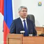 Глава начал доклад с итогов реализации нацпроектов в Бурятии