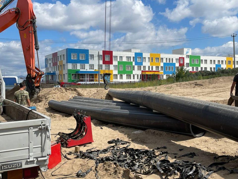 В 106 мкрн построят новый трубопровод протяженностью 1000 метров