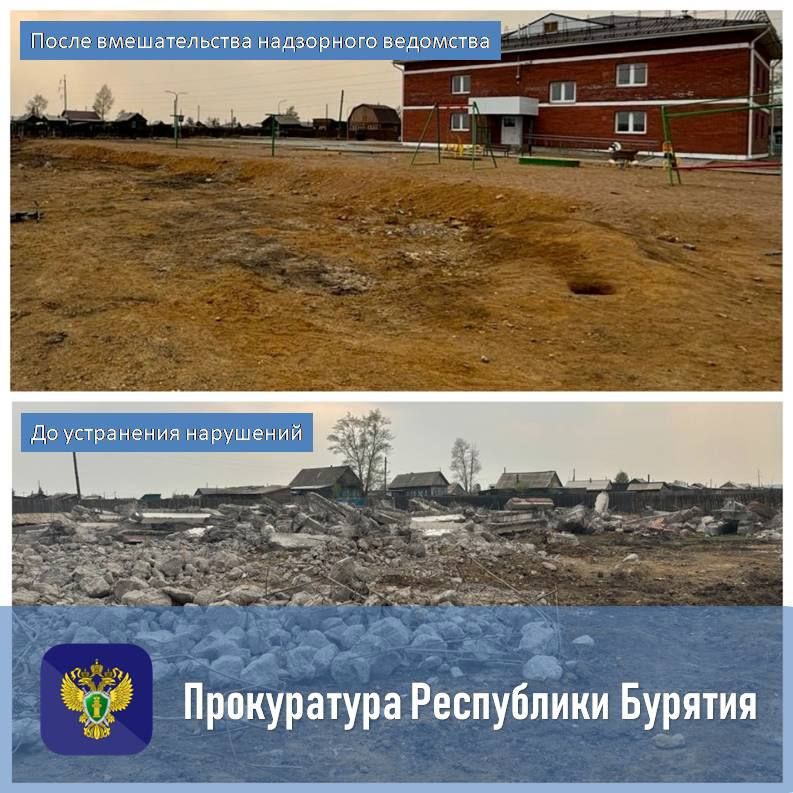 Прокуратура добилась уборки строительных отходов около детской площадки