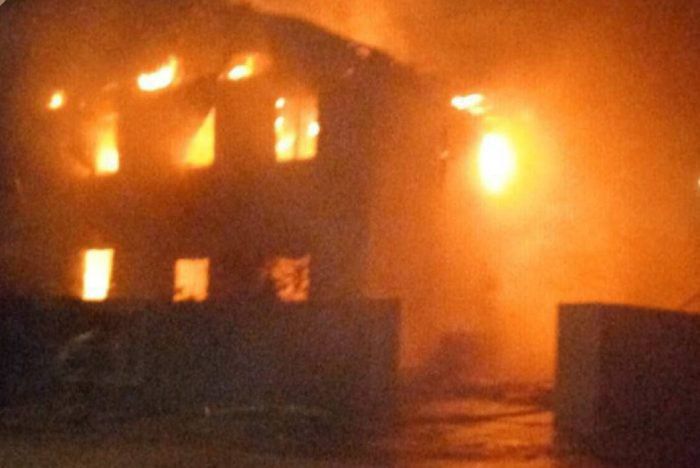 Двухэтажный дом сгорел в селе Турка Прибайкальского района