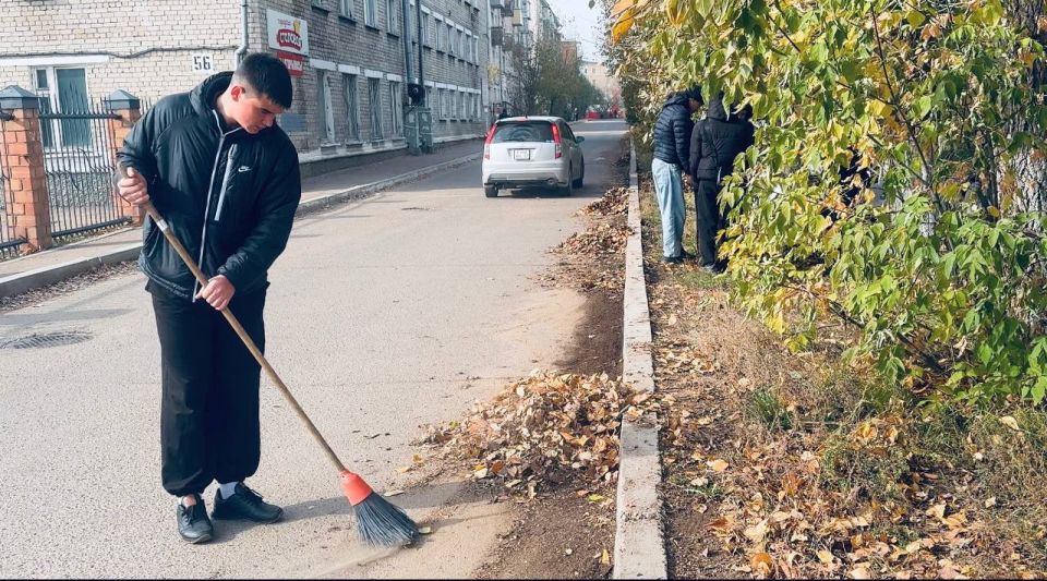 231 мешка мусора собрали студенты колледжа железнодорожного транспорта