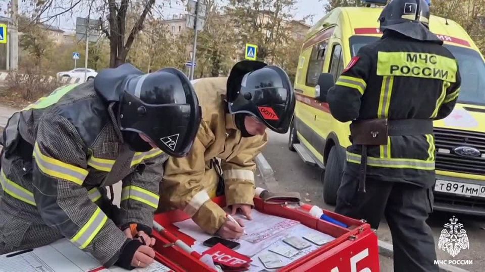 Работаем на опережение!. Сегодня на территории отеля Сити Парк прошло пожарно-тактическое учение