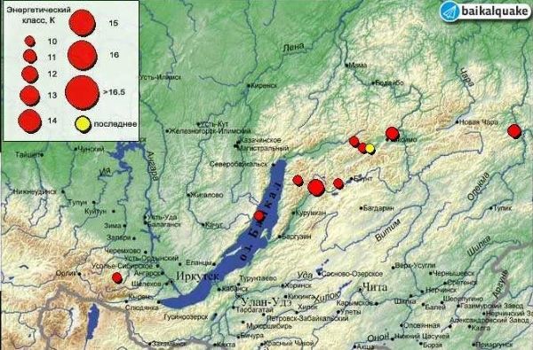 Очередное землетрясение произошло в Бурятии сегодня ночью