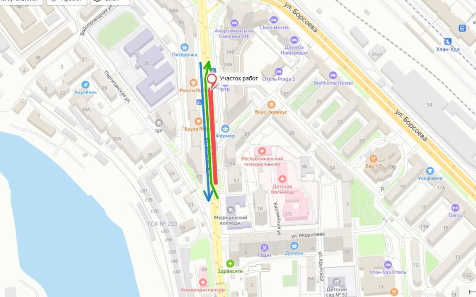 В центре Улан-Удэ ограничат движение транспорта