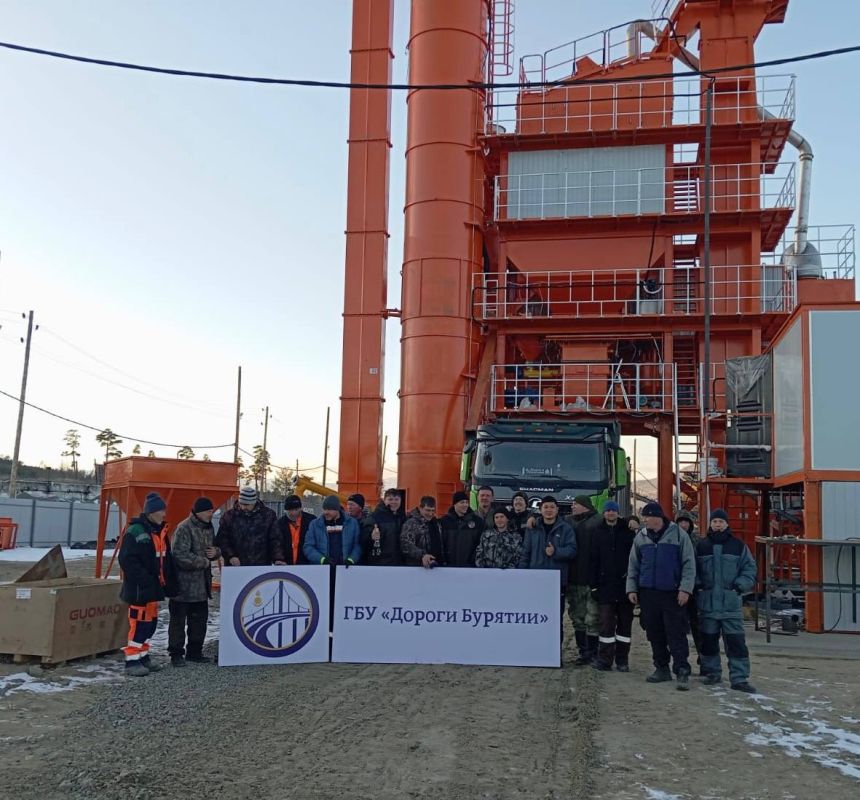 В Муйском районе открыли асфальтобетонный завод