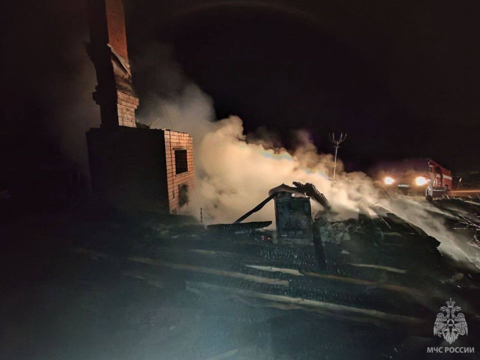 Мужчина пострадал на пожаре в Кяхтинском районе