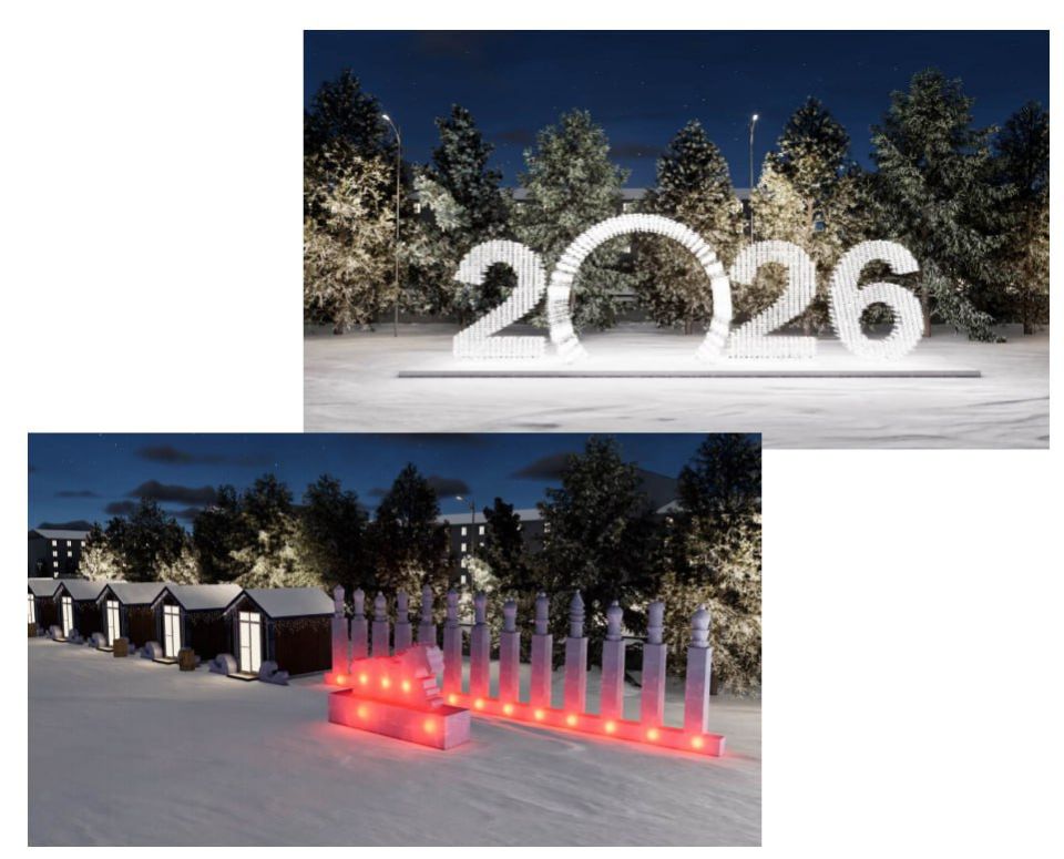 Новогодний городок в Улан-Удэ в этом году обойдётся почти в 12 миллионов рублей