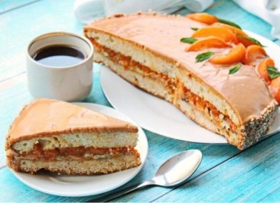 Непревзойденный торт с курагой и орехами: быстро, вкусно и оригинально