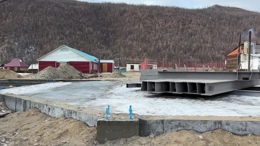 В Орлике строят новую поликлинику и уникальный спортзал-юрту