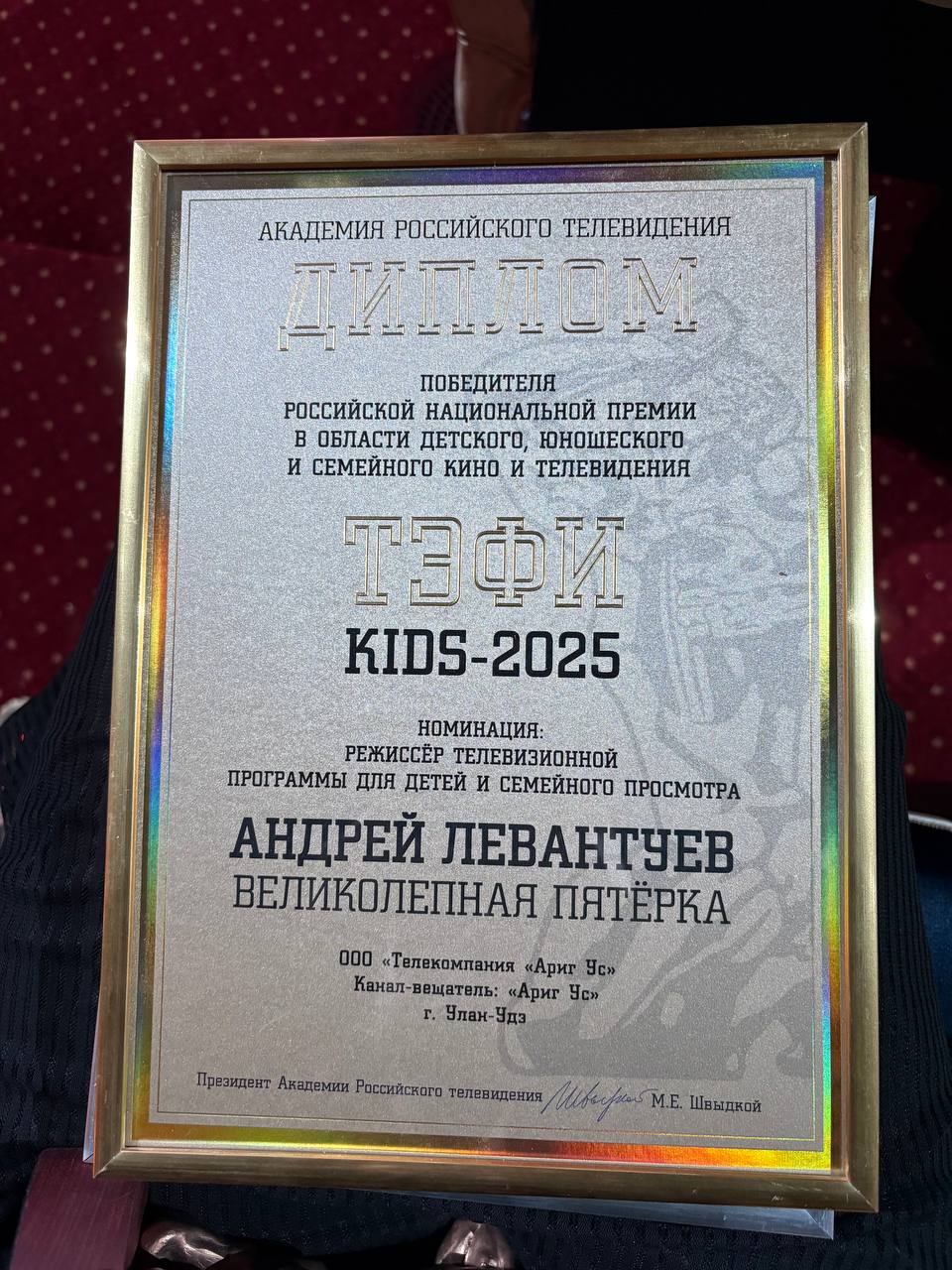 «Великолепная пятёрка» стала обладателем ТЭФИ-Kids «Великолепная пятёрка» стала обладателем ТЭФИ-Kids