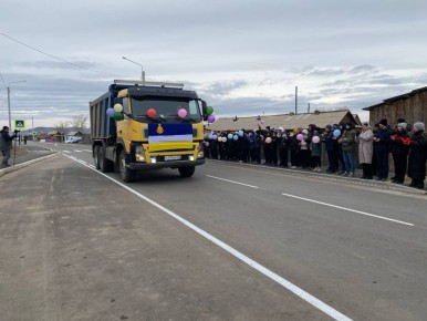 В Мухоршибирском районе Бурятии заасфальтировали участок дороги от Балты до Цолги