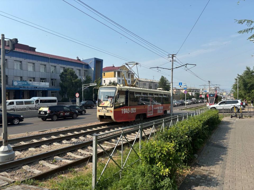 В связи с аварийным отключением электроэнергии в Улан - Удэ встали трамваи