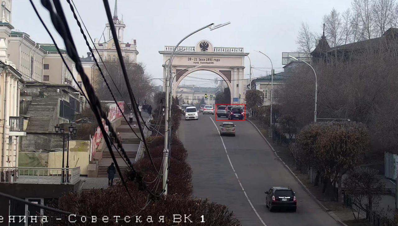 В центре Улан - Удэ пробка