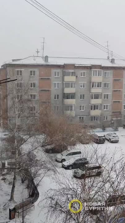 Снегопад в Улан-Удэ продлится до часу ночи, граждан просят не садиться за руль