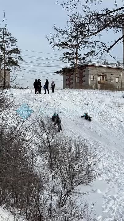 Сезон катания с горок в Улан-Удэ открыт