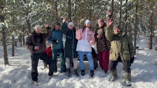 Пока с ребенком папа: активисты клуба молодых мам осваивают зимние тропы в Улан-Удэ