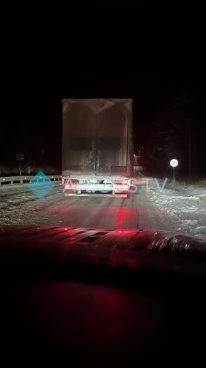 Нам пишут: На трассе в Забайкалье многокилометровый затор из фур около Петровского завода