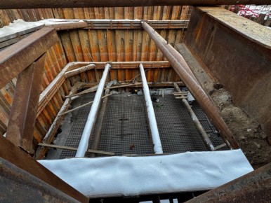 В историческом центре города строят новую канализационную станцию