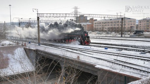 Поезд Деда Мороза побывал в Улан-Удэ