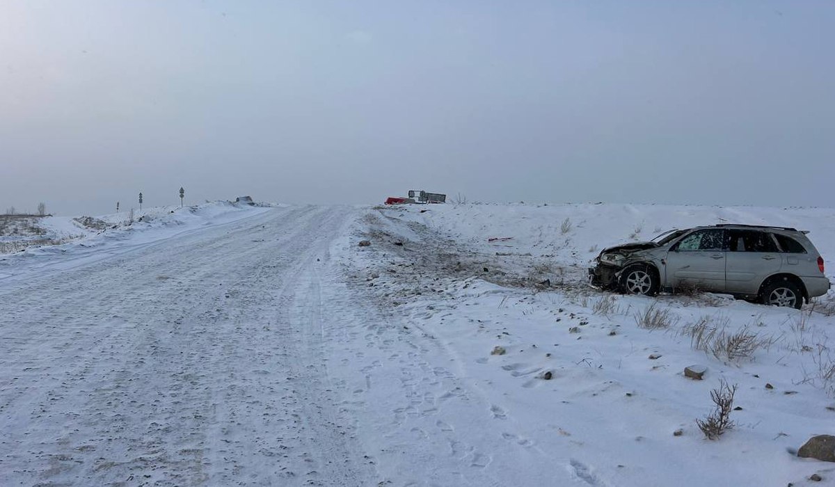 В Бурятии перевернулась "Тойота"