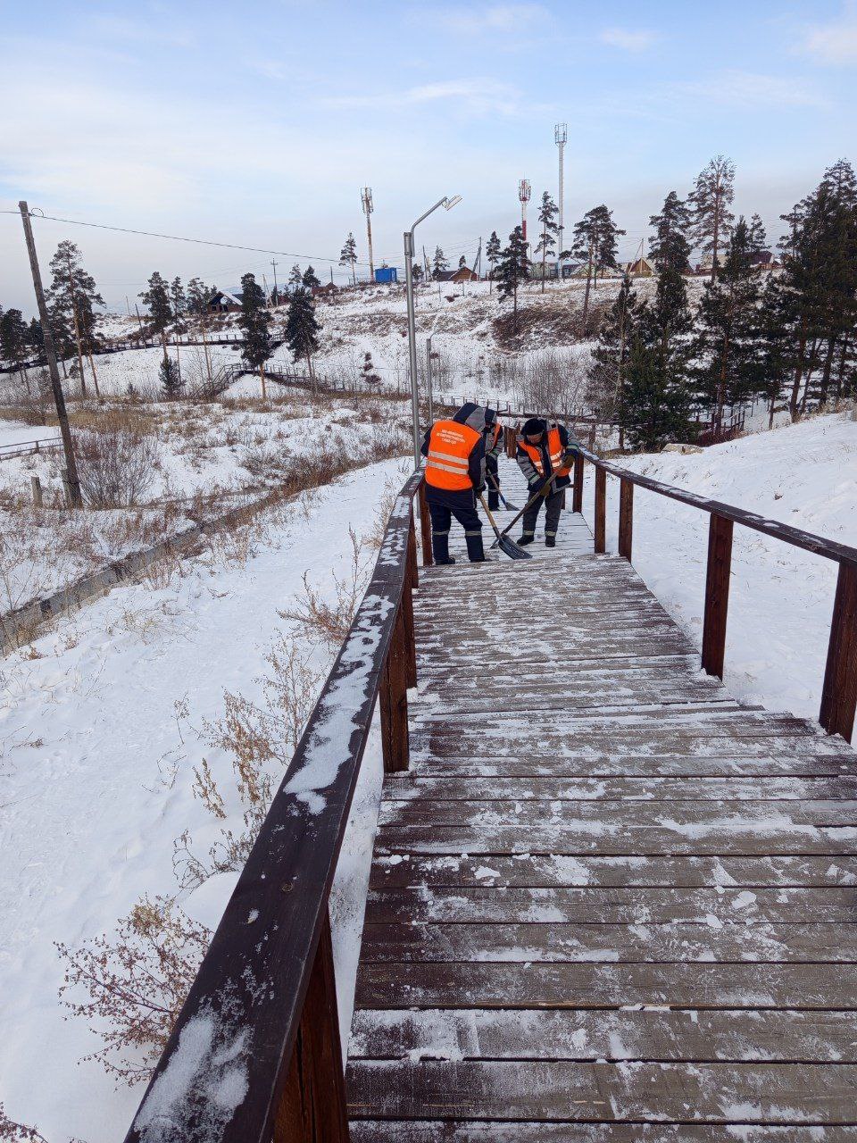 Тропу здоровья «Юго-Западная» очистили от снега