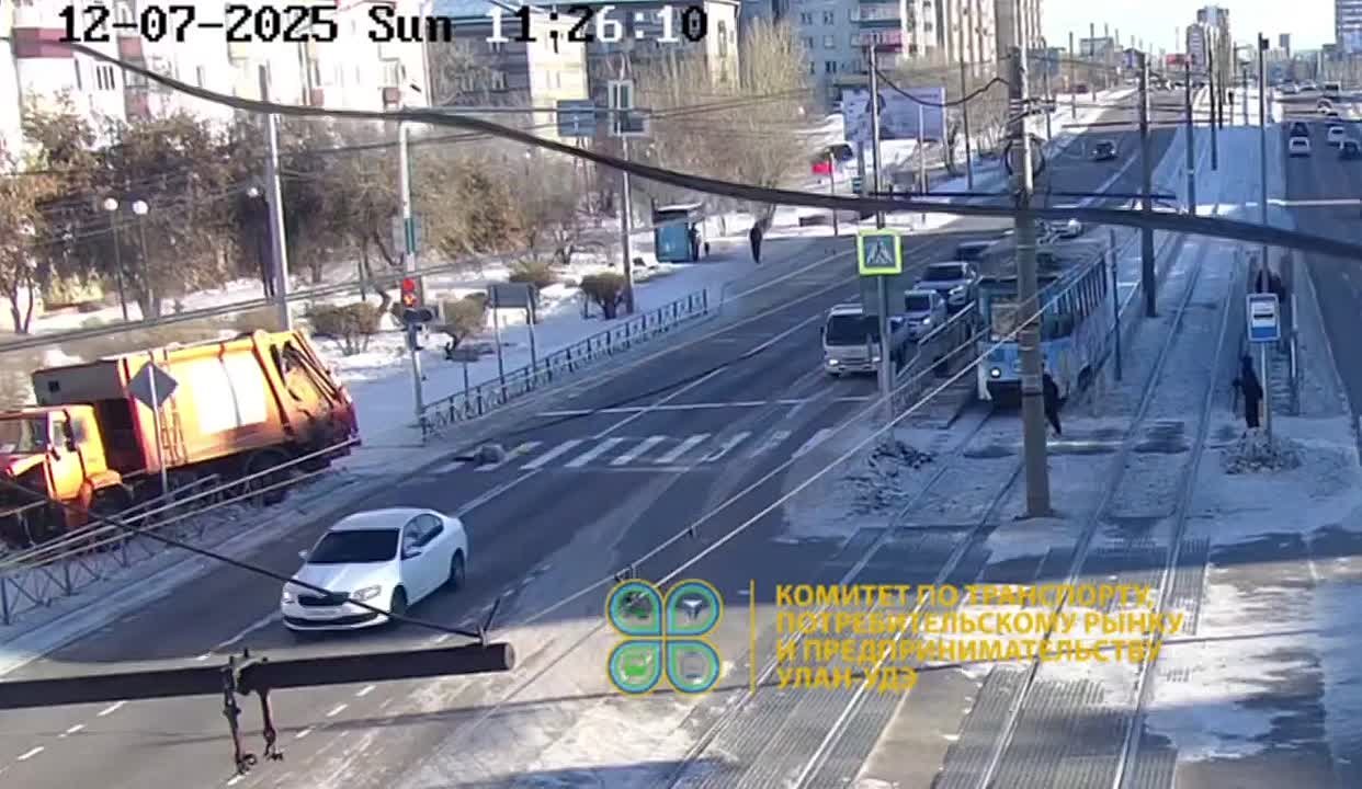 Перекресток ул. Ключевская-ул. Дарханская, наезд на пешехода