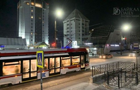 Сегодня утром в Улан-Удэ останавливали движение трамваев