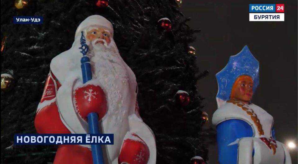 В парке культуры и отдыха имени Сергея Орешкова открыли главную новогоднюю ёлку Железнодорожного района Улан-Удэ