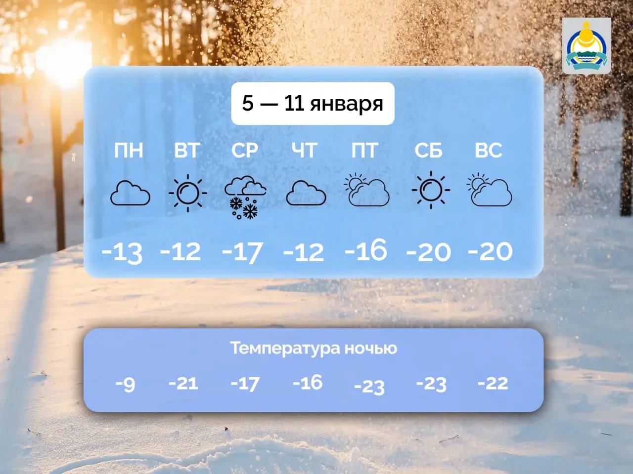 Доброе утро, Бурятия!. Смотрим, что же приготовила погода для жителей в Улан-Удэ