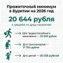 Прожиточный минимум в Бурятии на 2026 год