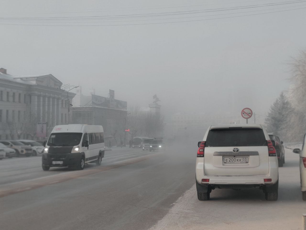 В Улан-Удэ введён режим «чёрного неба» из-за аномальных морозов