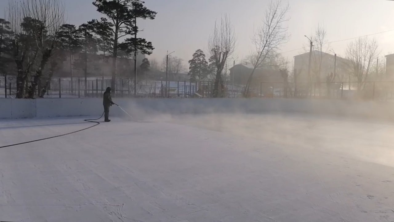 Горки и катки ждут горожан в парках Улан-Удэ Горки и катки ждут горожан в парках Улан-Удэ