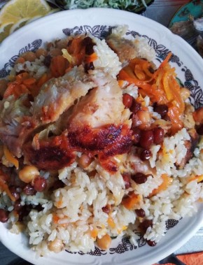 Вкусное постное угощение: плов с сазаном