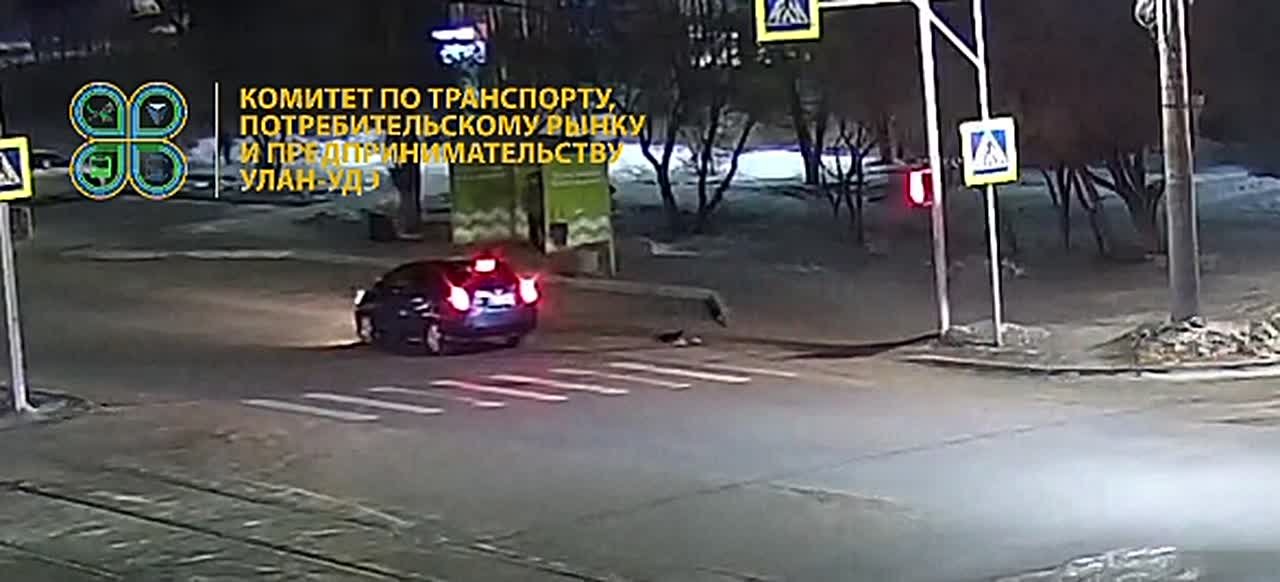 Мужчину сбили на пешеходном переходе в Улан-Удэ