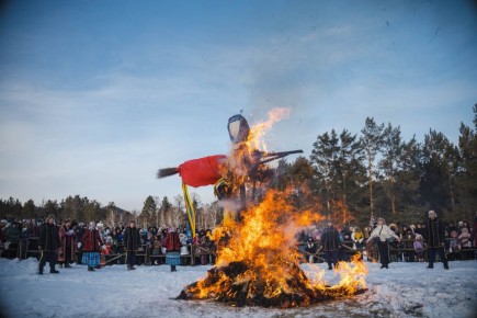 Масленица по-настоящему разгулялась в Улан-Удэ