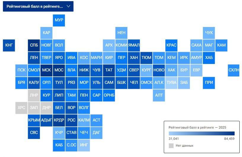 Бурятия заняла 82-е место в общероссийском рейтинге качества жизни
