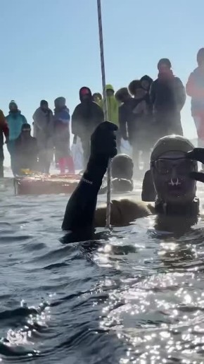 На Байкале установлены новые мировые достижения по фридайвингу