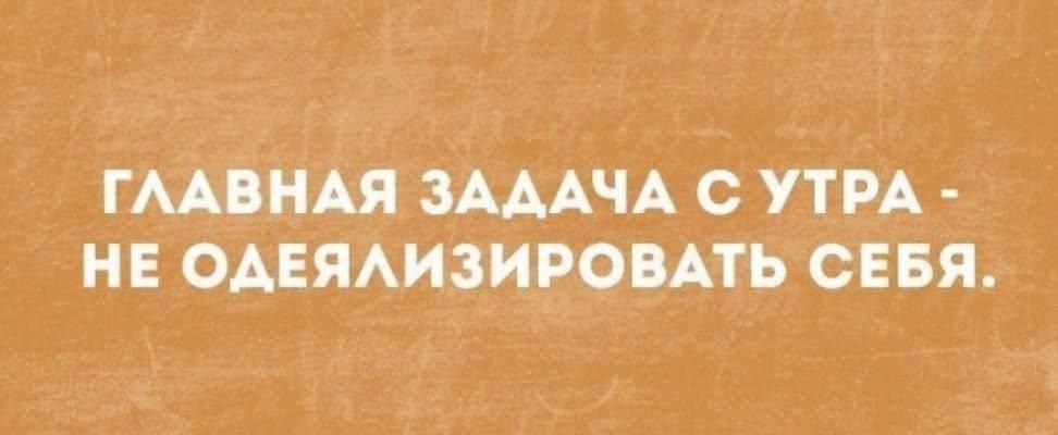 С добрым утром! Смотрите, чтобы вас не придавило одеялом