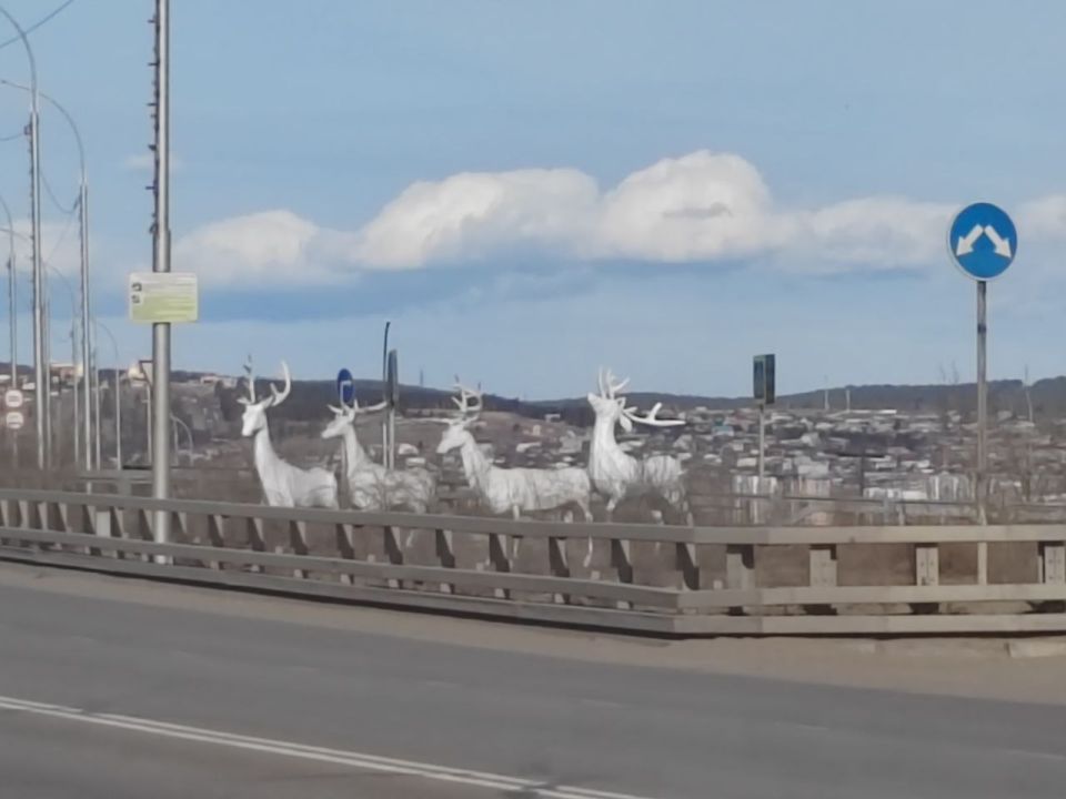 Семья ланей на одноименном мосту в Улан- Удэ восстановлена