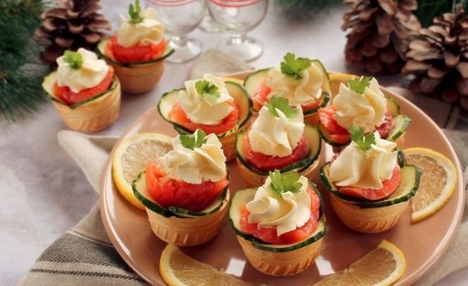 Тарталетки с семгой и творожным сыром – вкусная идилия