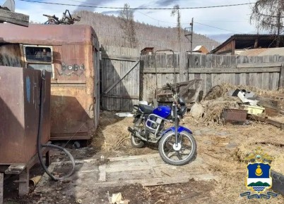 В Закаменском районе полицейские раскрыли кражу мотоцикла