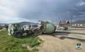 В Иволгинском районе опрокинулся бетоносмеситель