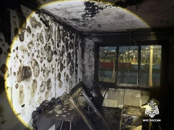 В Улан-Удэ при пожаре пострадал молодой человек