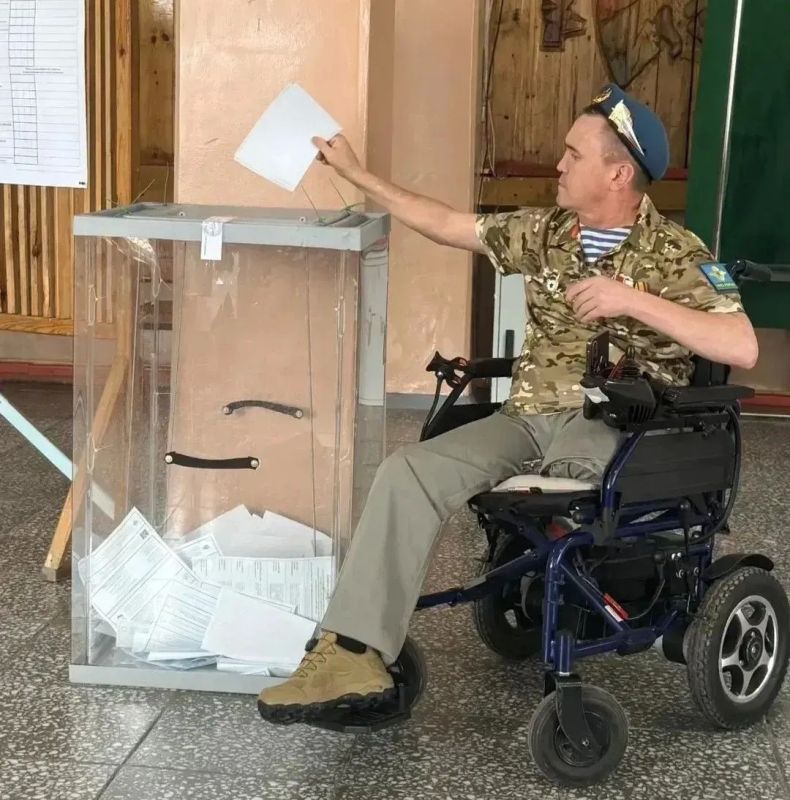 Ветеран СВО отказался от голосования на дому и сам приехал на УИК