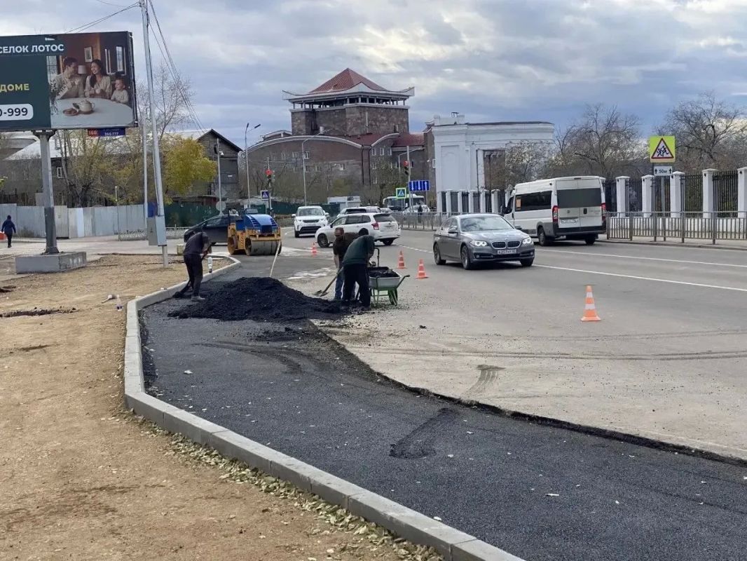 Дорогу возле Горсада расширили