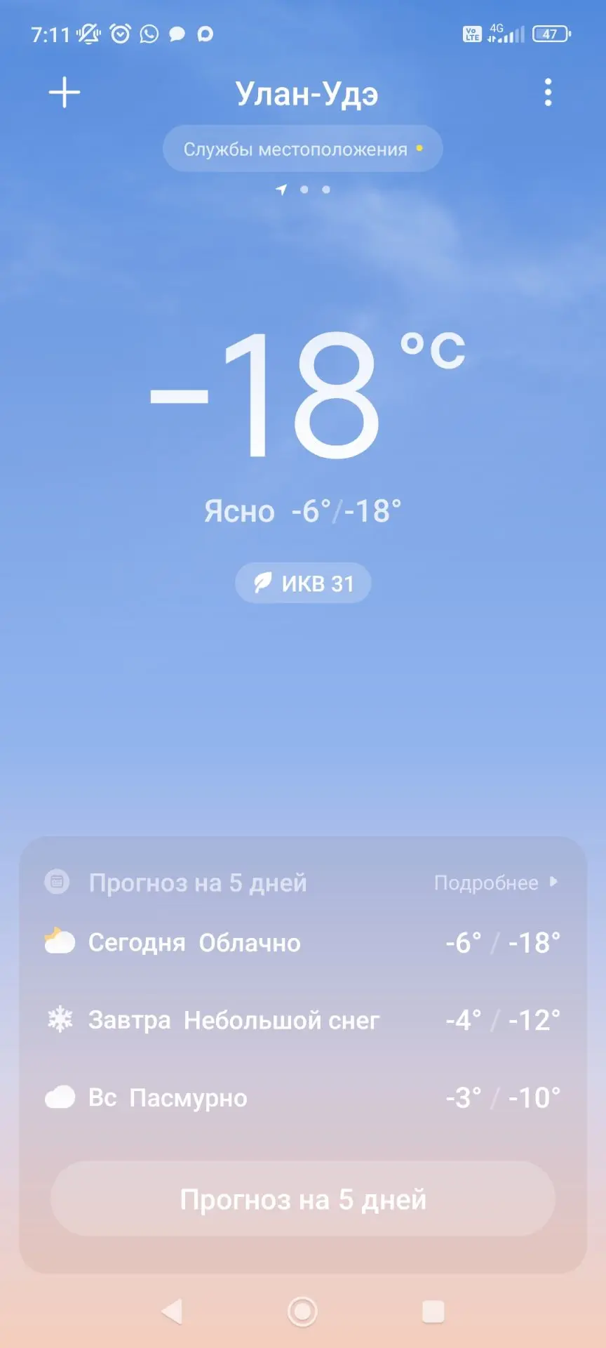Доброе у кого сколько за окном?
